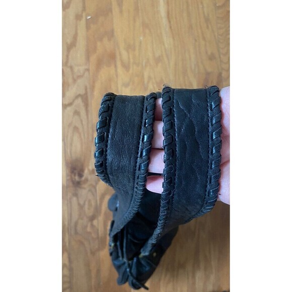 HOBO International Leather Handbag Black Shoulder Boho Tote Bag - Picture 12 of 15